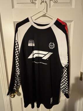 Formula 1 Racing Division Checkerboard Long Sleeve Jersey